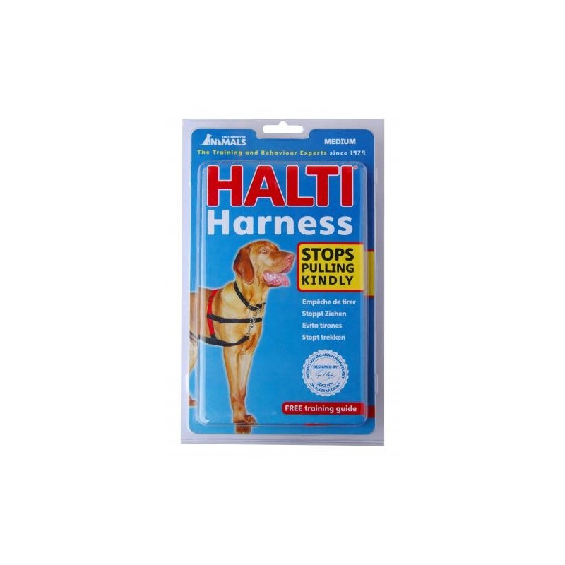Halti Harness - Halti Front Control Harness Black/Red