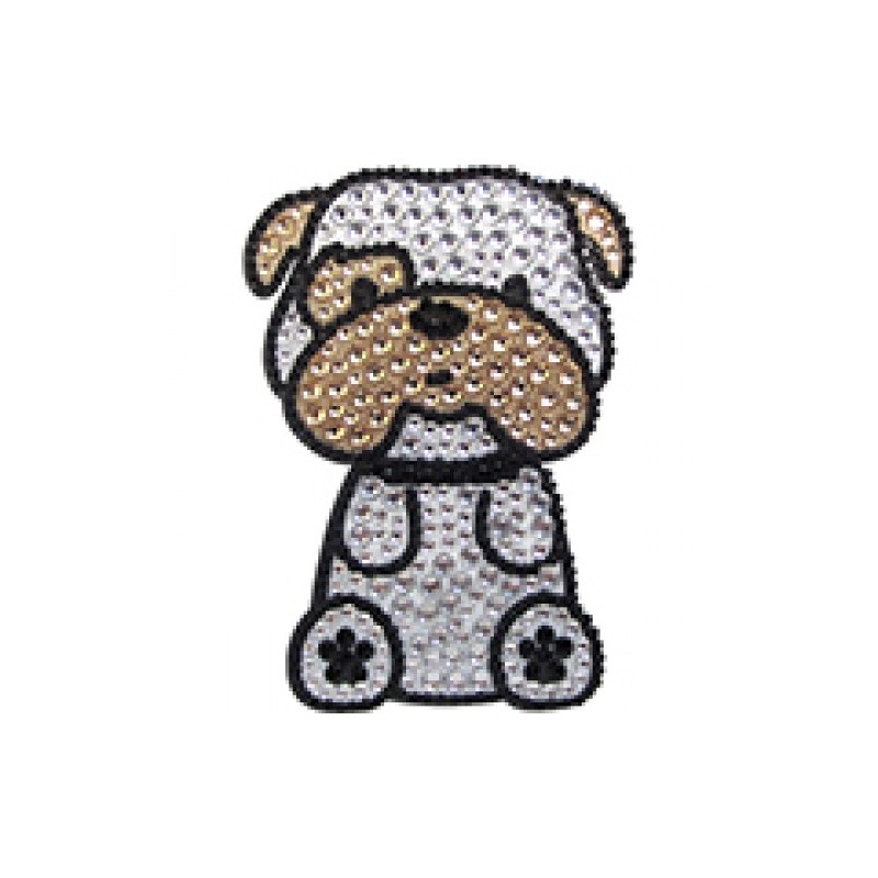 Rhinestone Stickers Bulldog