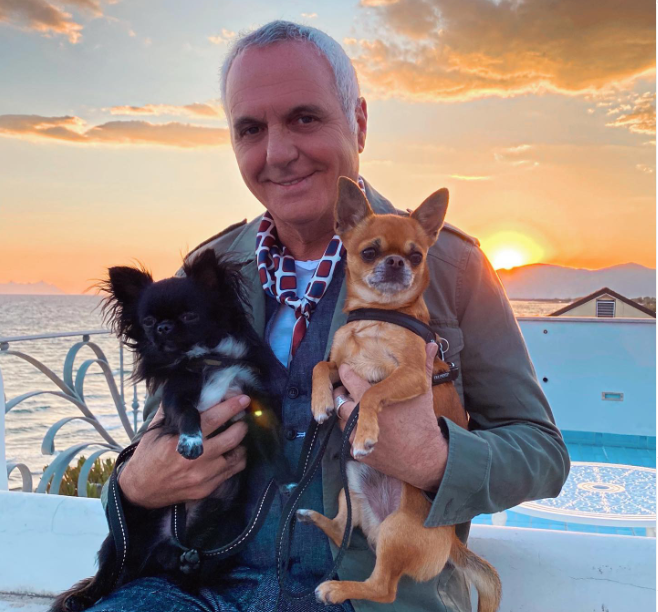 Giorgio Panariello e i suoi Chihuahua Giorgio Panariello e i suoi Chihuahua